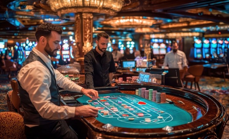Meja Free Bet Blackjack di fixbet88 dengan tampilan dealer langsung dan kartu permainan